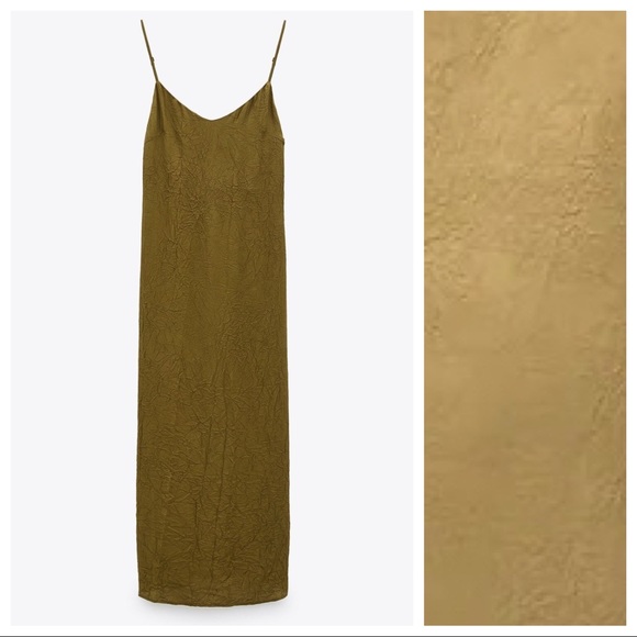 NWT. Zara Creased-Effect Dress TRF. Size M. - Picture 3 of 9